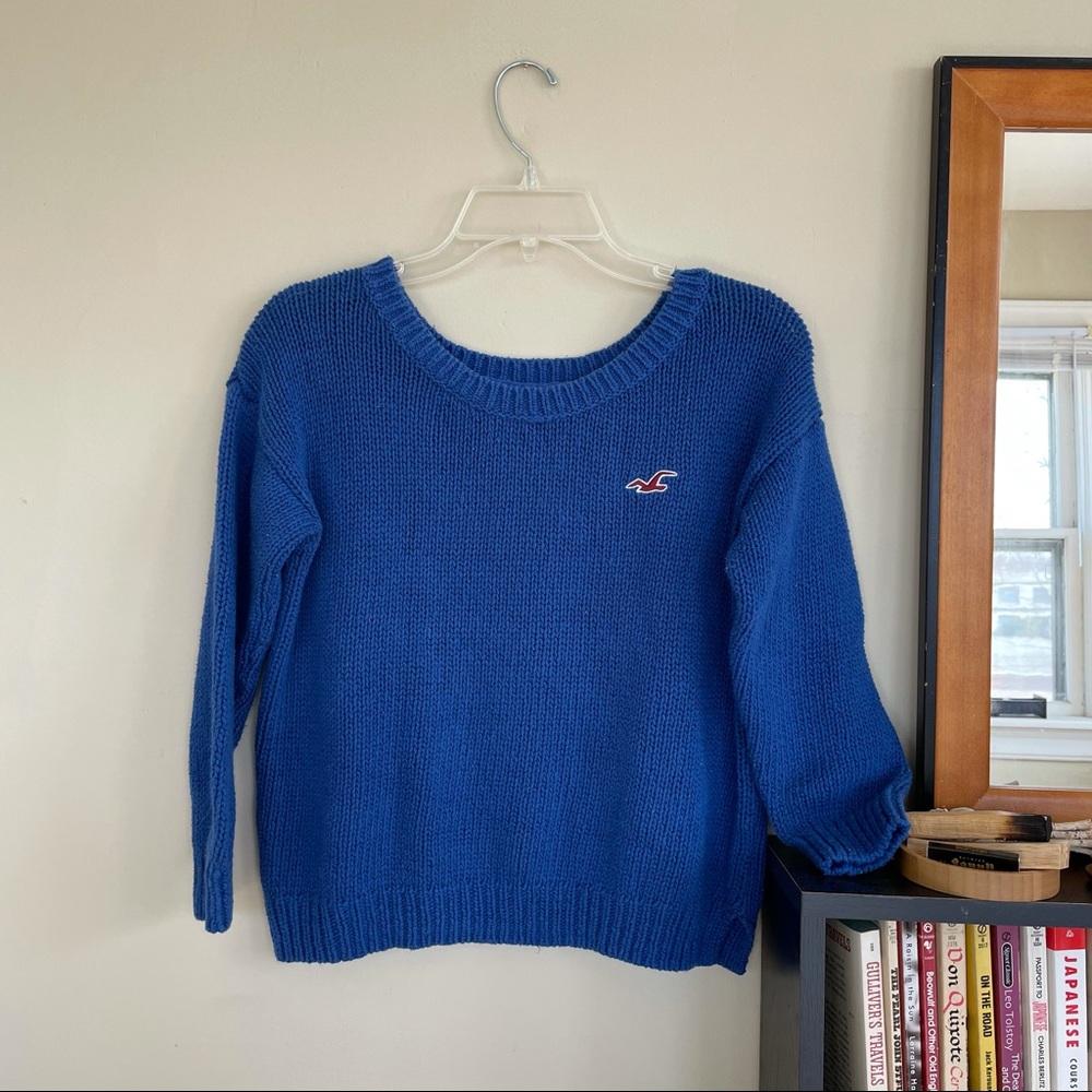 Blue Hollister Sweater